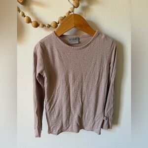 Wheat modal glitter shirt 5T